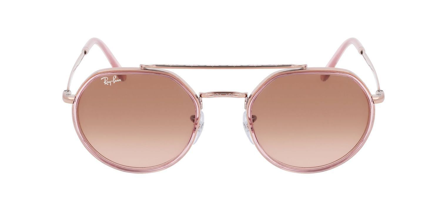 Lunettes de soleil Ray-Ban Ronde 0RB3765 Rose pour Homme-Femme