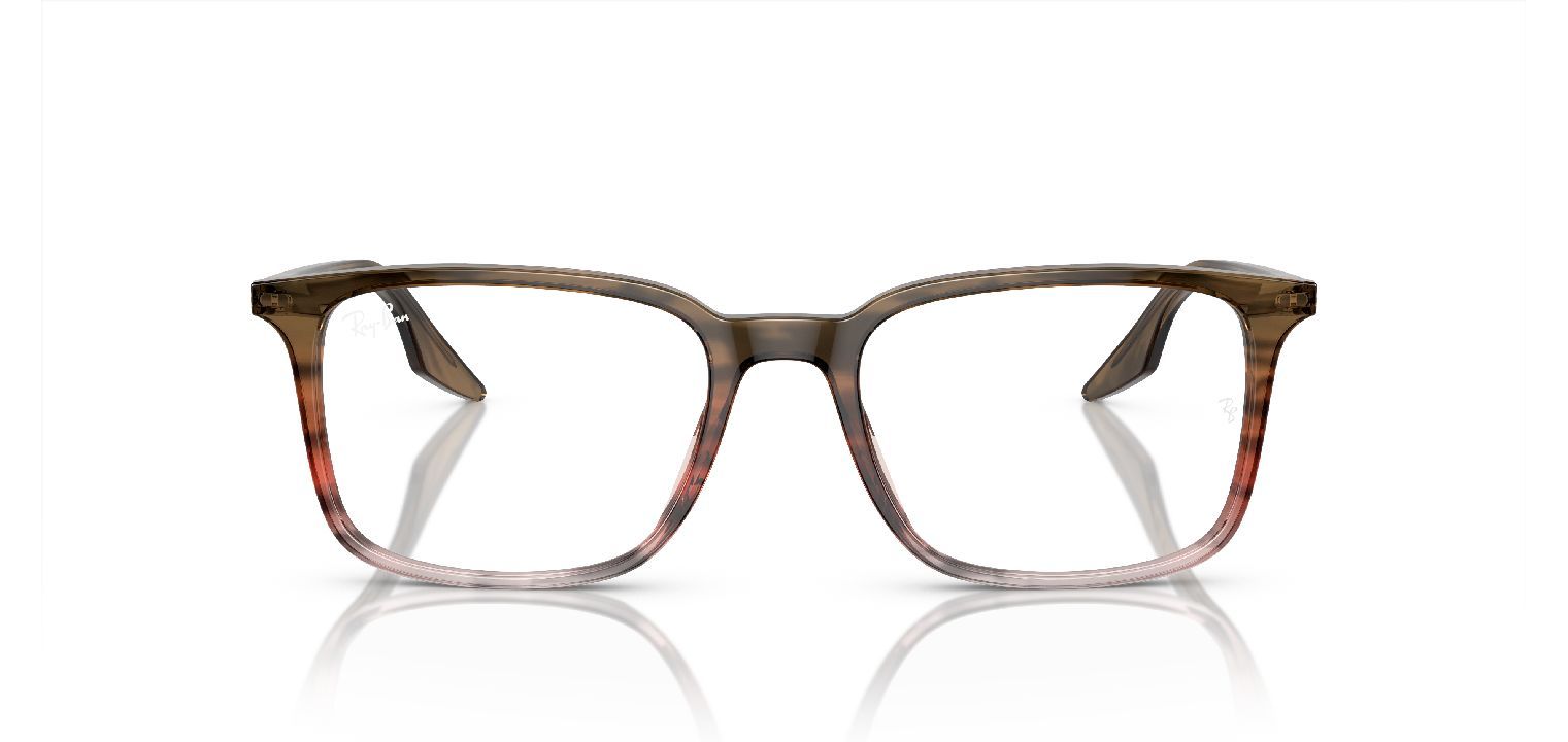 Ray-Ban Rechteckig Brillen 0RX5421 Braun für Herr