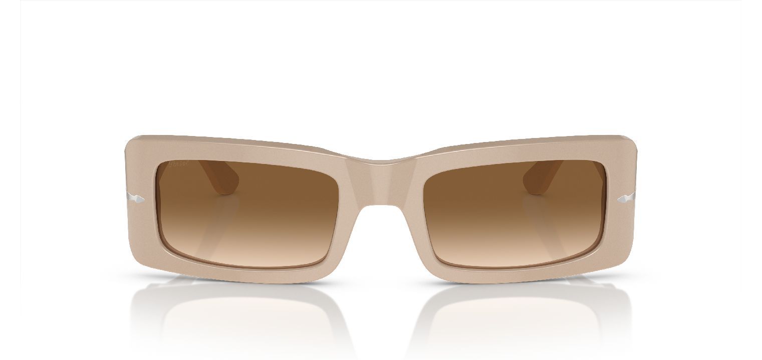 Persol Rechteckig Sonnenbrillen 0PO3332S Beige für Herr-Dame