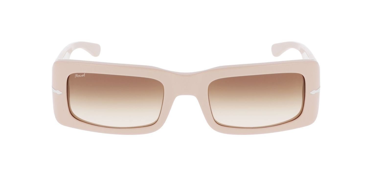 Lunettes de soleil Persol Rectangle 0PO3332S Beige pour Homme-Femme