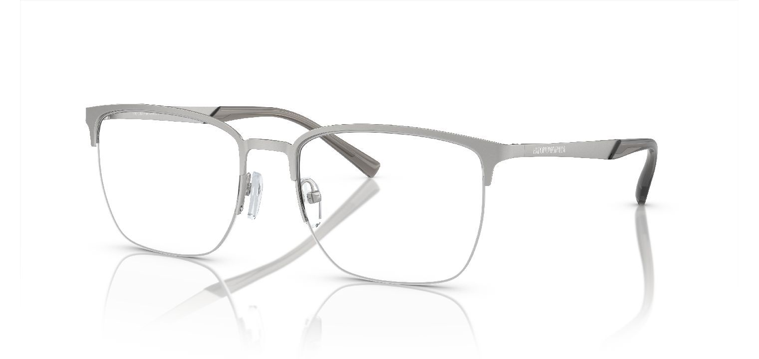 Emporio Armani Quadratisch Brillen 0EA1151 Sillber für Herr