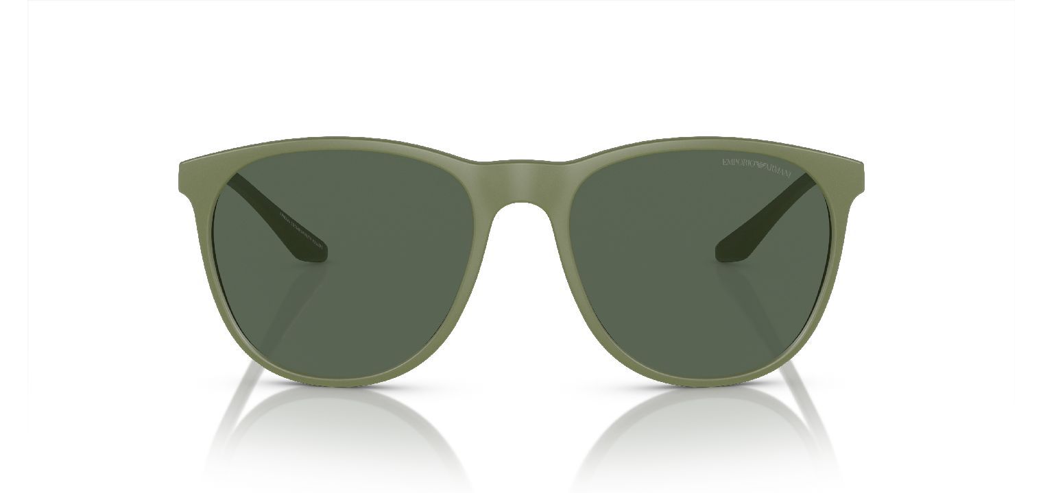 Lunettes de soleil Emporio Armani Ronde 0EA4210 Vert pour Homme