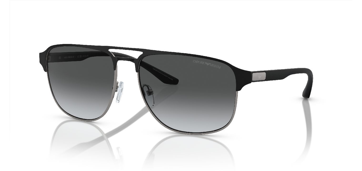 Emporio Armani Aviator Sunglasses 0EA2144 Black for Man Visilab