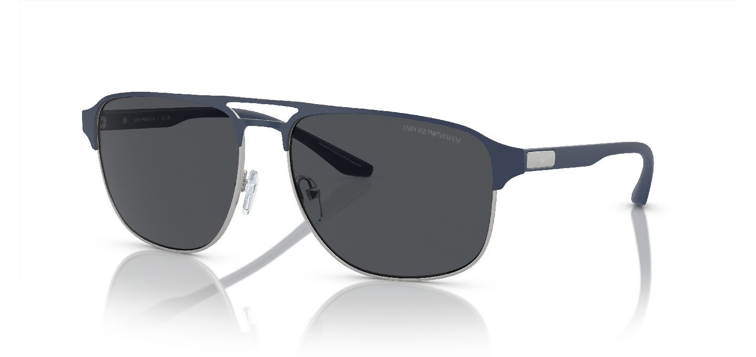 Emporio Armani Pilot Sonnenbrillen 0EA2144 Sillber für Herr