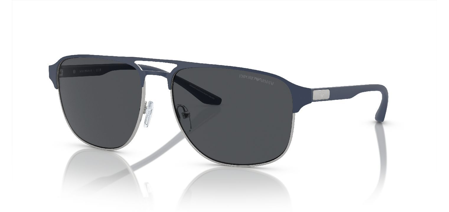 Emporio Armani Pilot Sonnenbrillen 0EA2144 Sillber für Herren