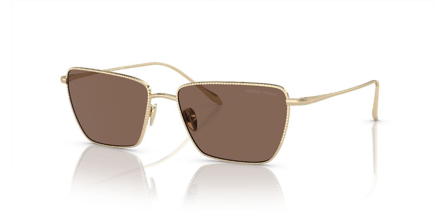 Giorgio Armani Rechteckig Sonnenbrillen 0AR6153 Gold für Damen