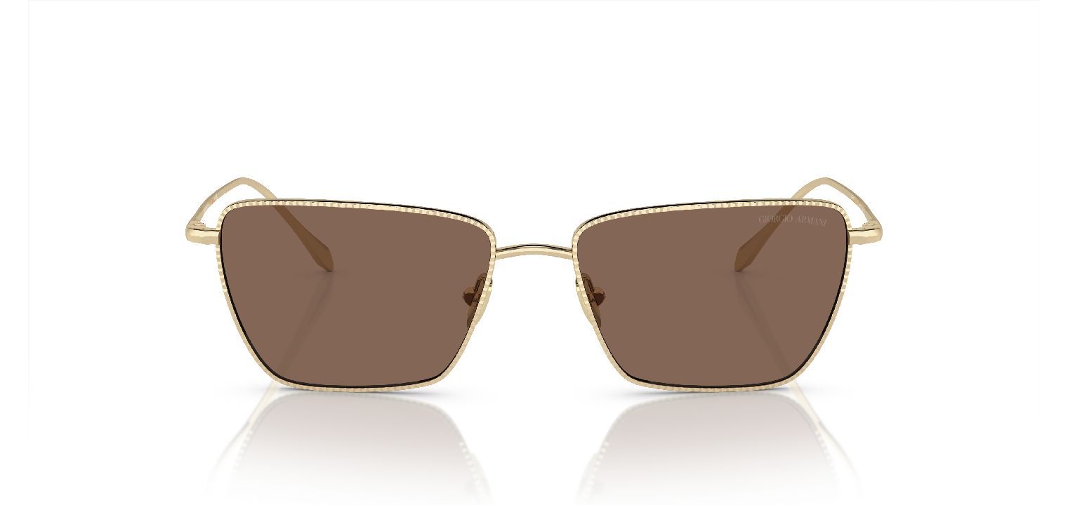 Giorgio Armani Rectangle Sunglasses 0AR6153 Gold for Woman