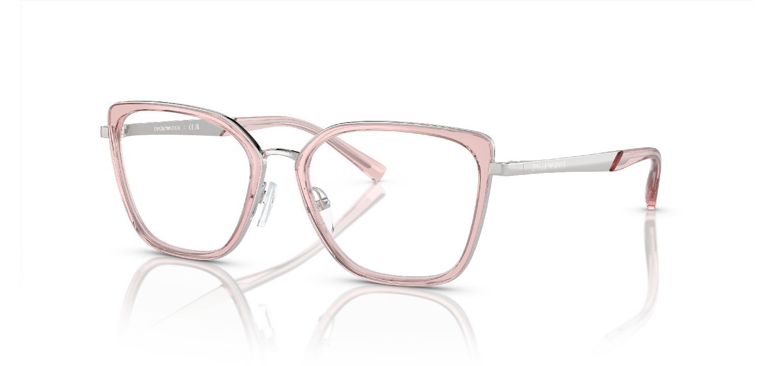 Emporio Armani Cat Eye Eyeglasses 0EA1152 Silver for Woman