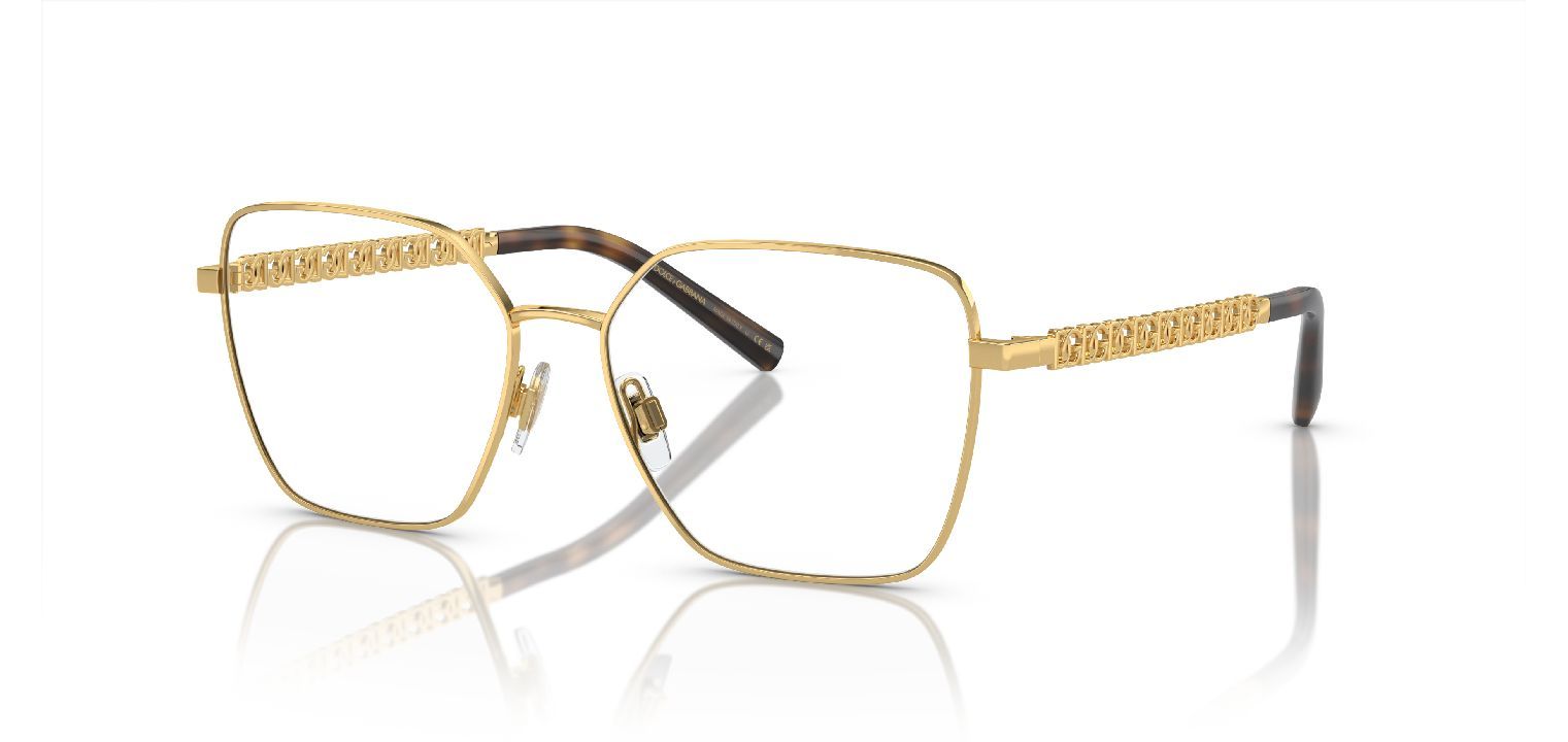 Dolce & Gabbana Quadratisch Brillen 0DG1351 Gold für Dame