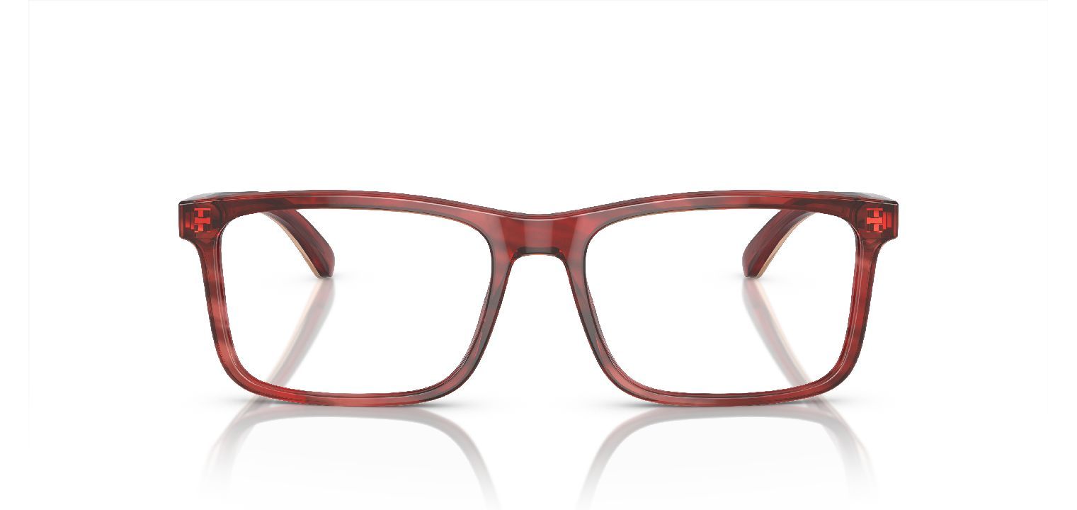 Emporio Armani Quadratisch Brillen 0EA3227 Rot für Herr
