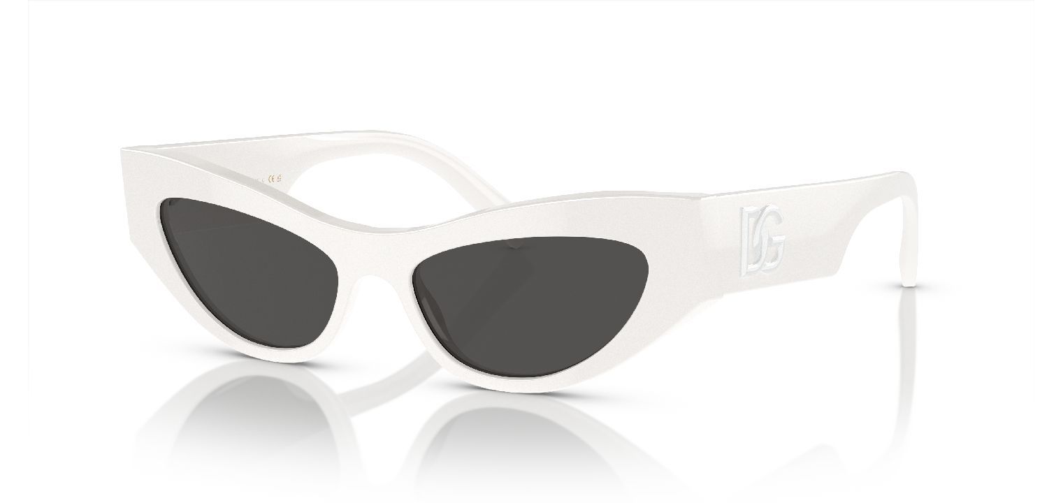 Lunettes de soleil Dolce & Gabbana Papillon 0DG4450 Blanc pour Femme