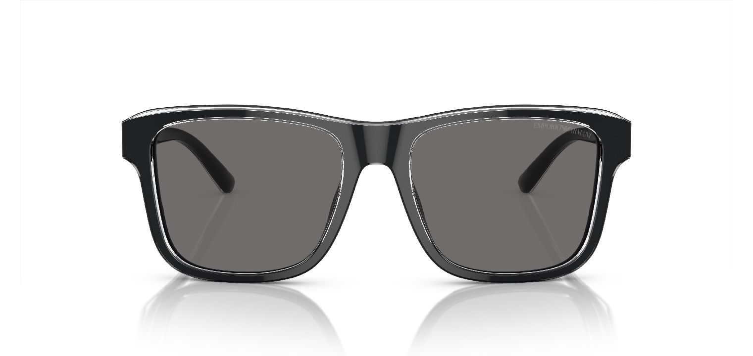 Lunettes de soleil Emporio Armani Carré 0EA4208 Noir pour Homme