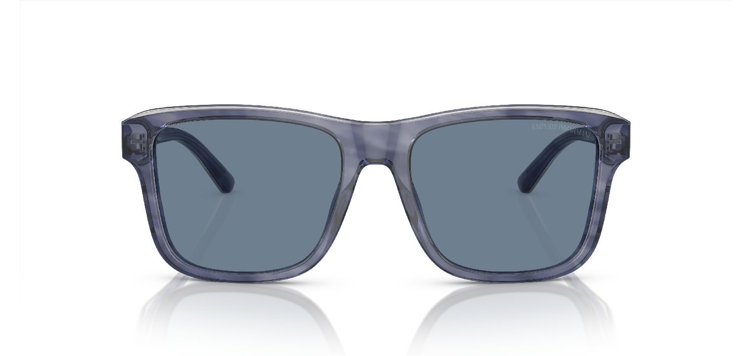 Lunettes de soleil Emporio Armani Carré 0EA4208 Gris pour Homme