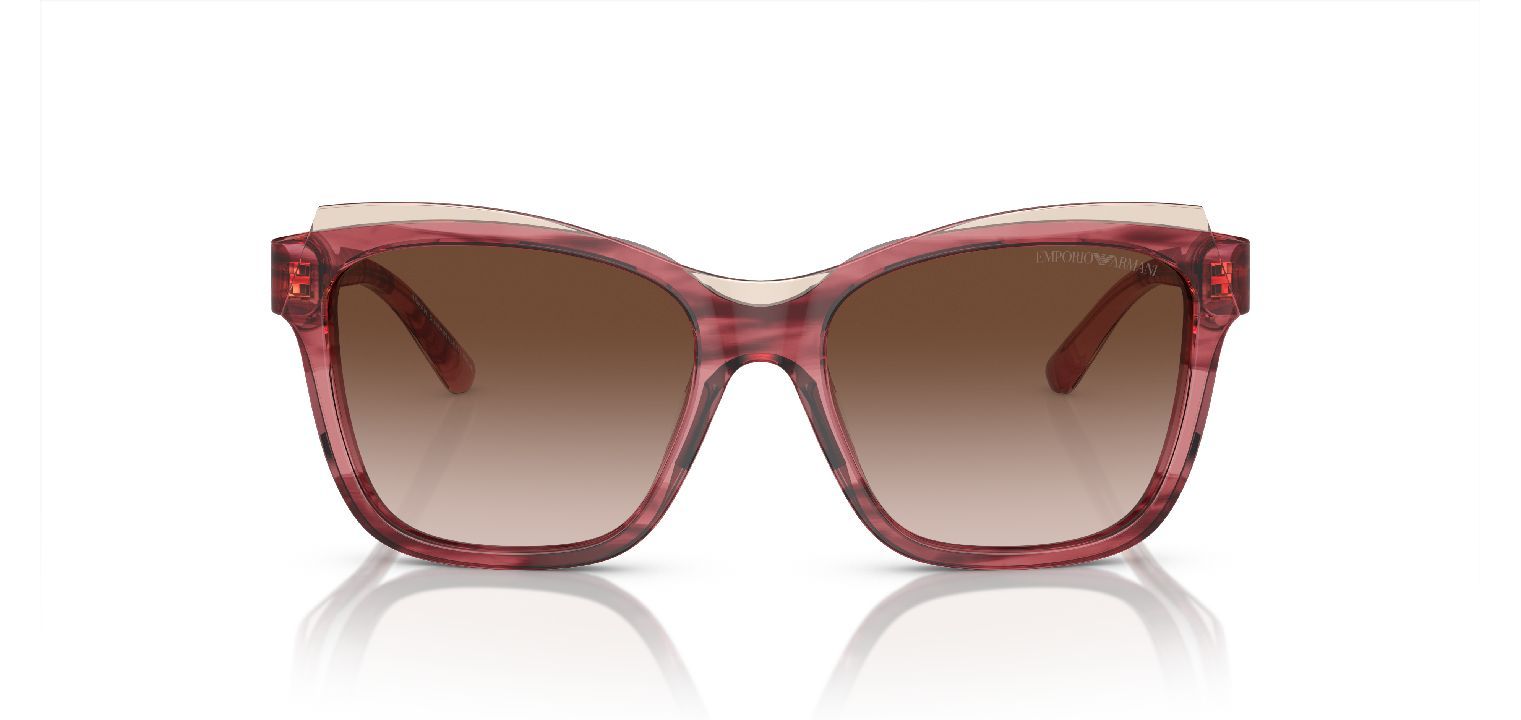 Lunettes de soleil Emporio Armani Carré 0EA4209 Marron pour Femme