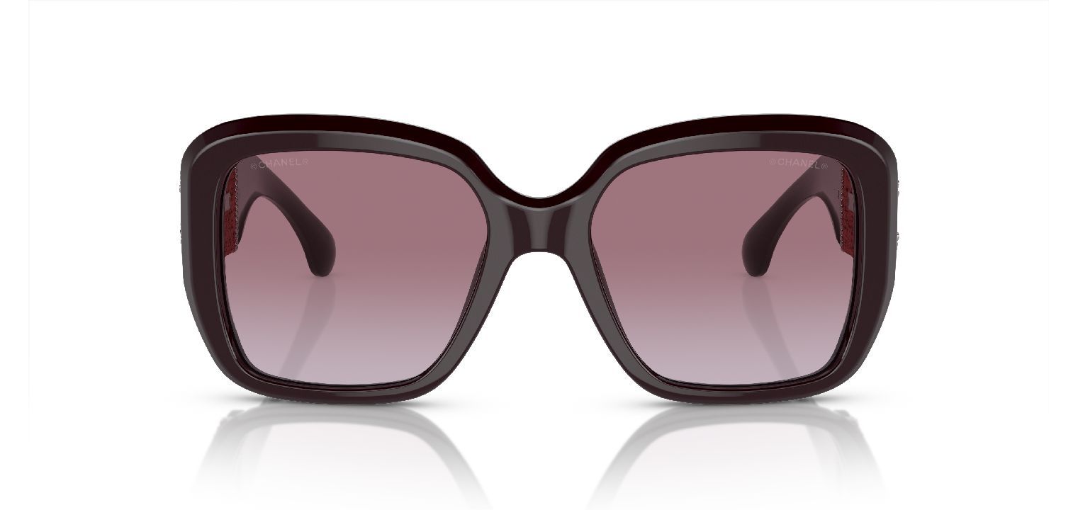 Chanel Quadratisch Sonnenbrillen 0CH5512 Rot für Damen