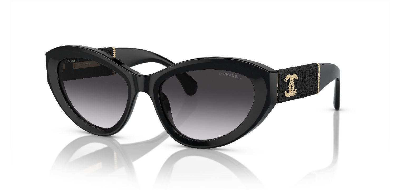Chanel Cat Eye Sunglasses 0CH5513 Black for Woman