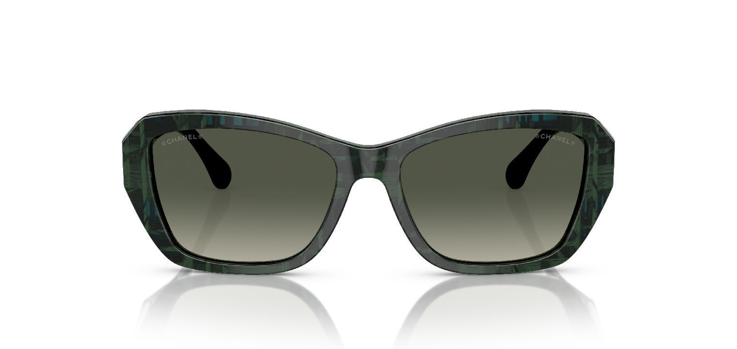 Chanel Rectangle Sunglasses 0CH5516 Green for Woman