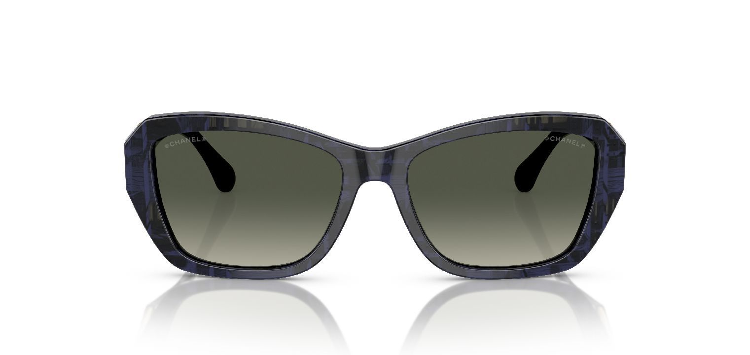 Chanel Rectangle Sunglasses 0CH5516 Blue for Woman