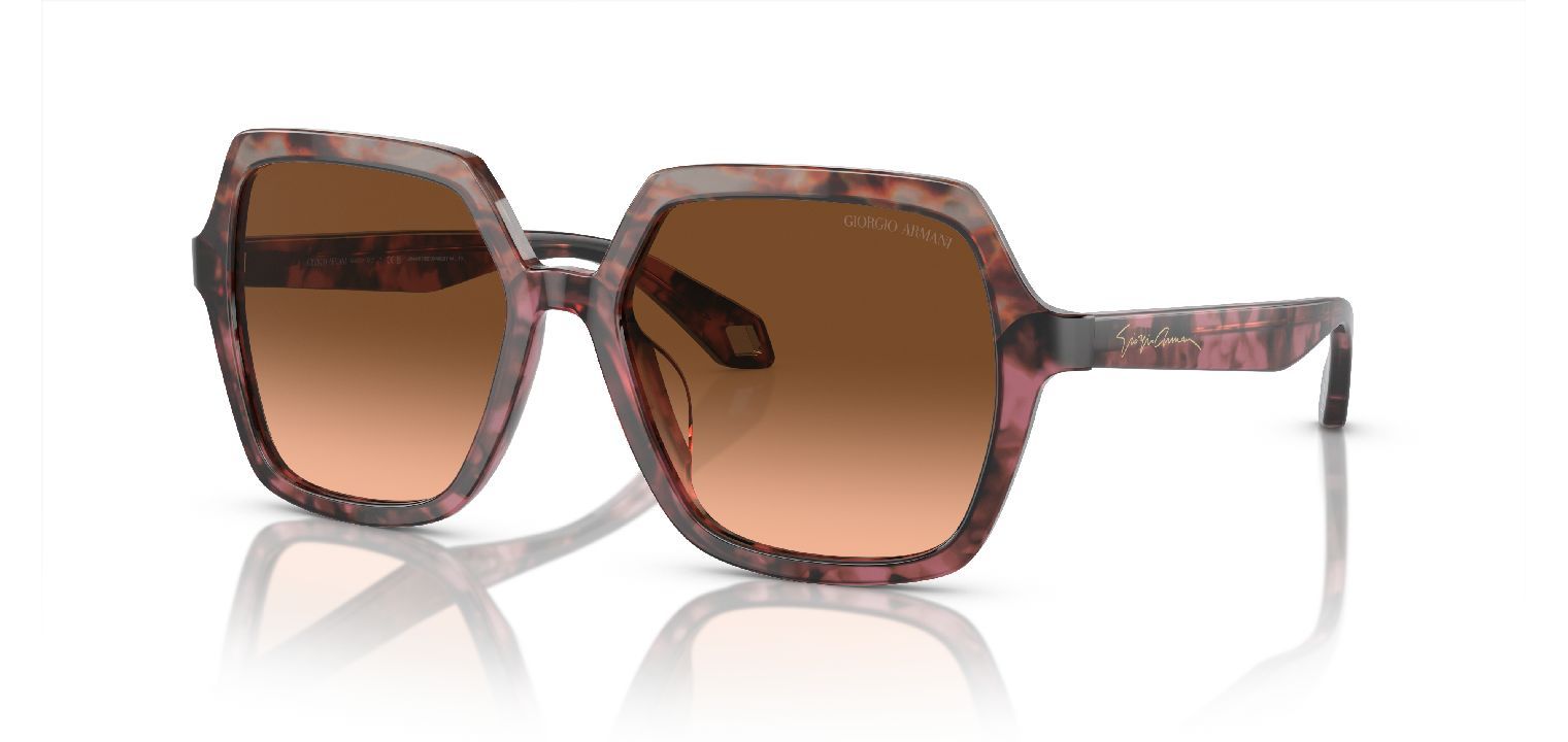 Lunettes de soleil Giorgio Armani Carré 0AR8193U Havana pour Femme