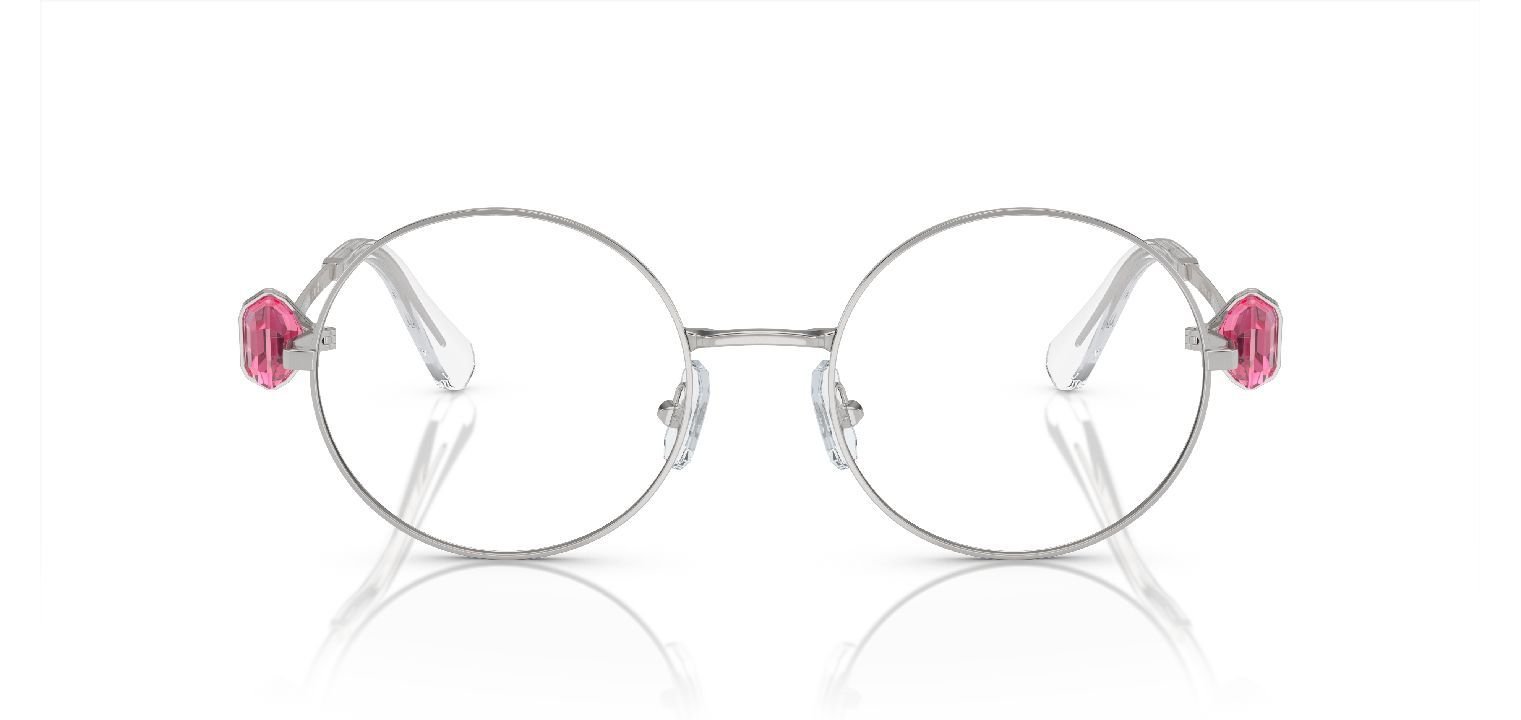 Swarovski Rund Brillen 0SK1001 Sillber für Damen