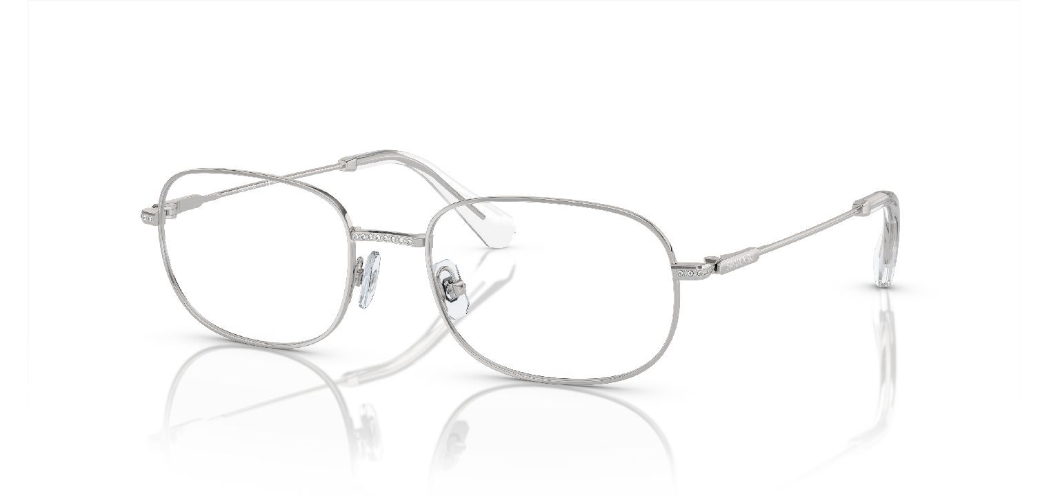 Lunettes de vue Swarovski Rectangle 0SK1005 Argenté pour Femme