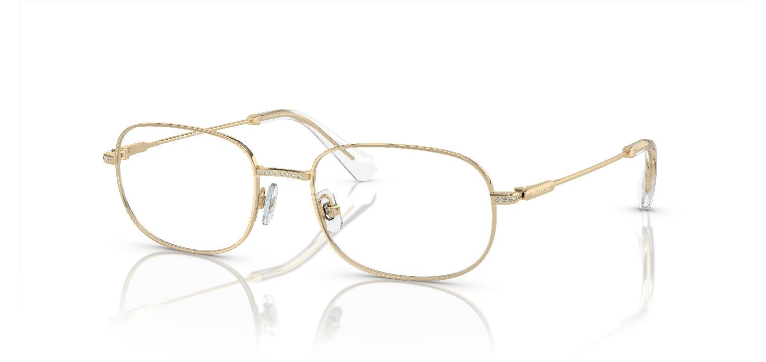 Swarovski Rectangle Eyeglasses 0SK1005 Gold for Woman