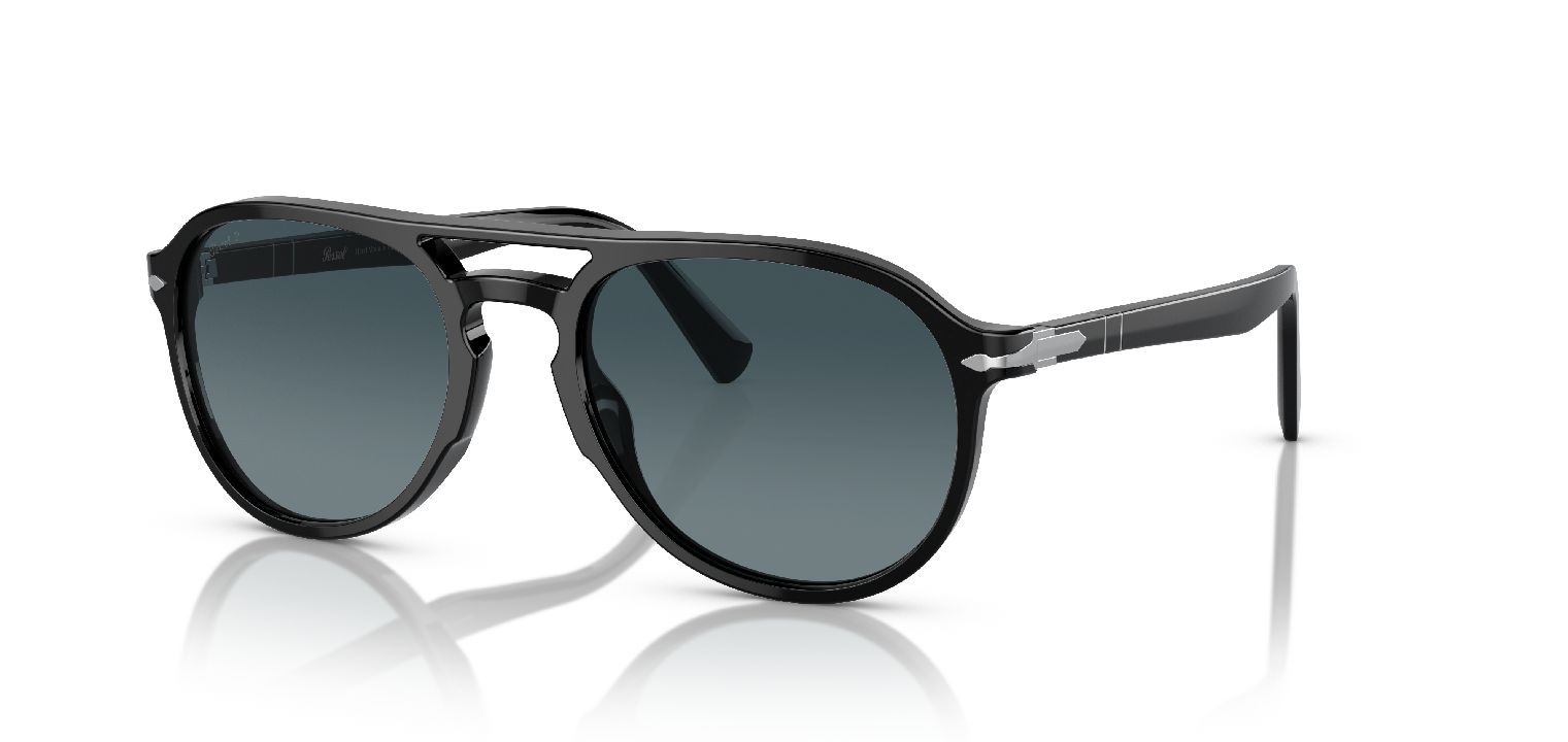 Persol Pilot Sunglasses 0PO3235S Black for Unisex