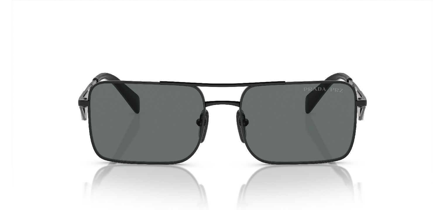 Lunettes de soleil Prada Rectangle 0PR A52S Noir pour Homme-Femme