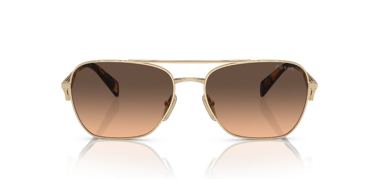 Prada Quadratisch Sonnenbrillen 0PR A50S Gold für Damen