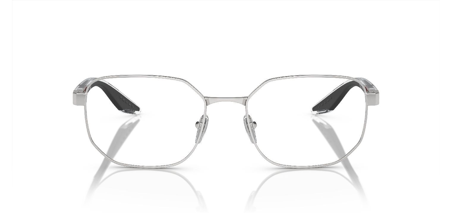Prada Linea Rossa Carré Eyeglasses 0PS 50QV Silver for Man