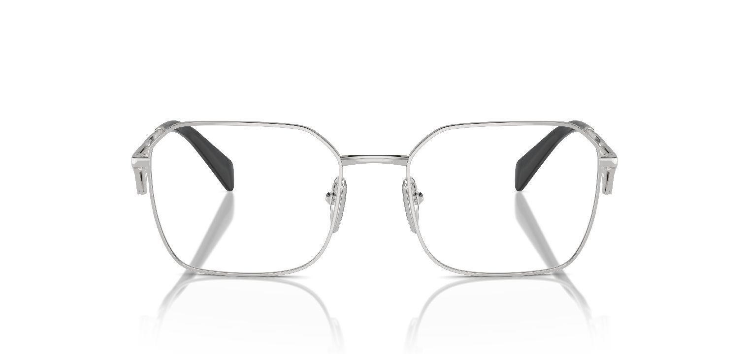 Prada Carré Eyeglasses 0PR A51V Silver for Woman
