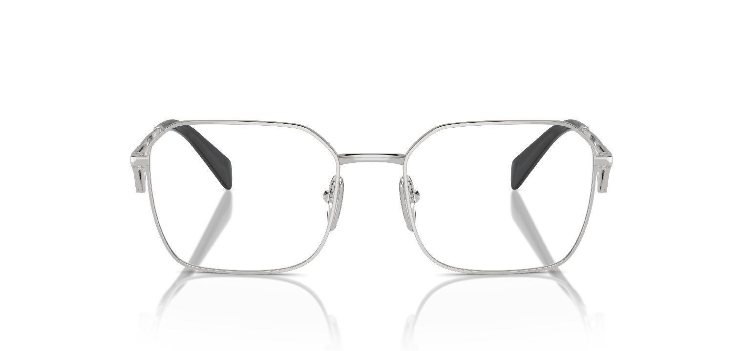 Prada Carré Eyeglasses 0PR A51V Silver for Woman