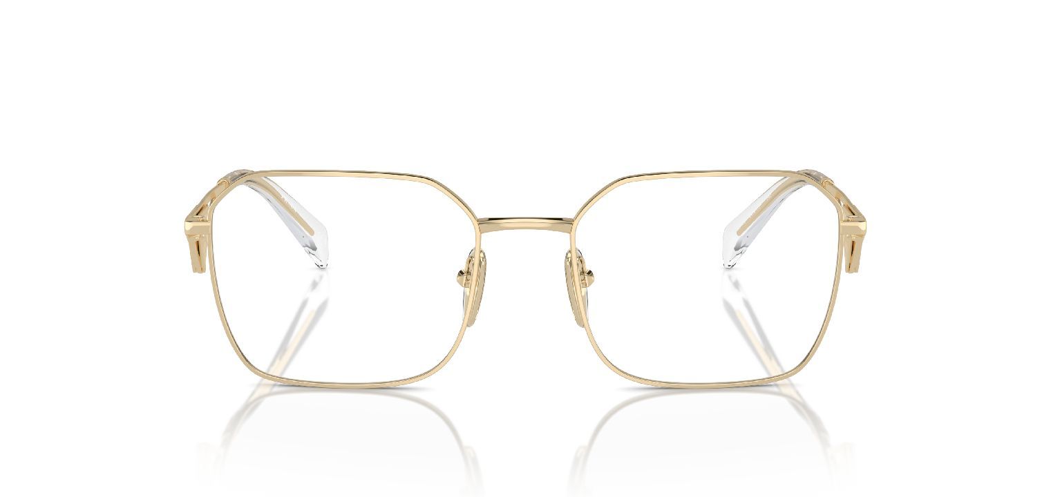 Prada Carré Eyeglasses 0PR A51V Gold for Woman