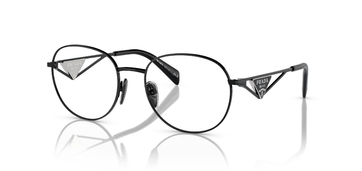 Prada Round Eyeglasses 0PR A50V Black for Woman Visilab