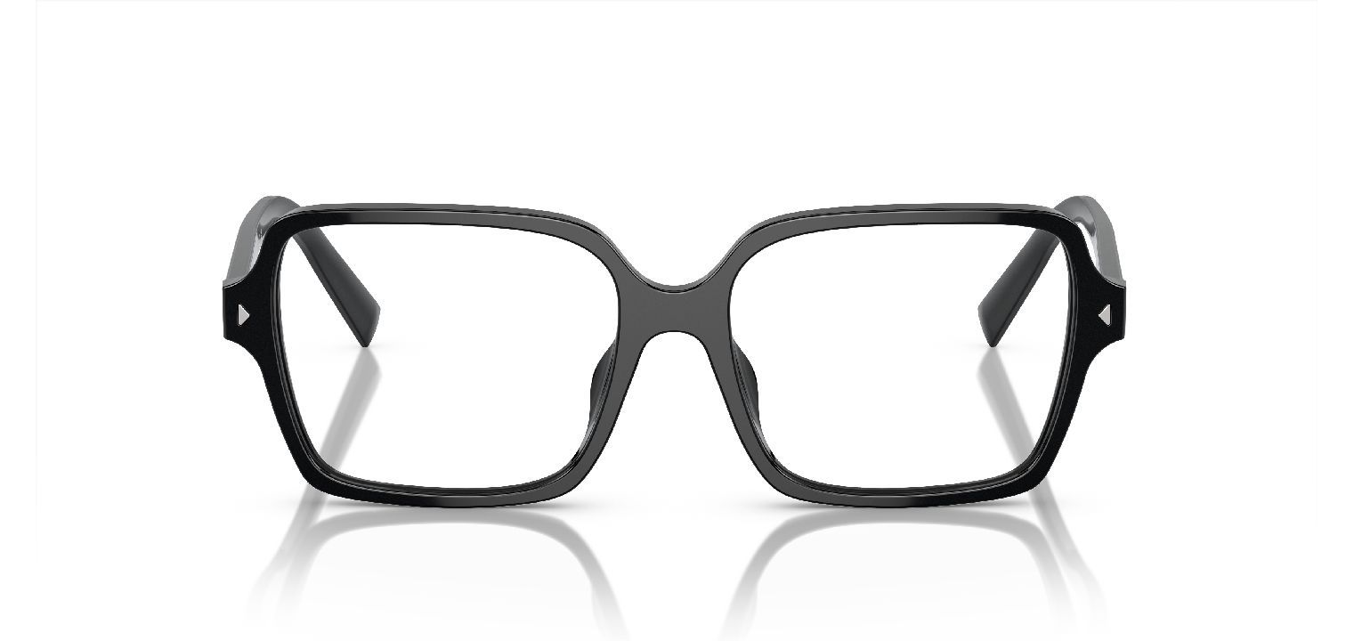 Prada Quadratisch Brillen 0PR A02V Schwarz für Dame