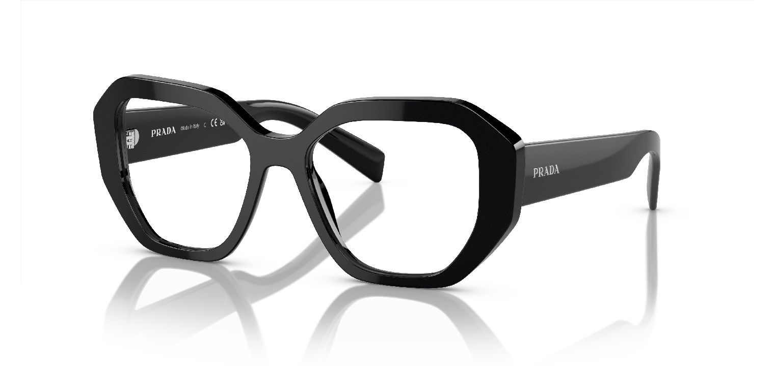 Lunettes de vue Prada Carré 0PR A07V Noir pour Femme