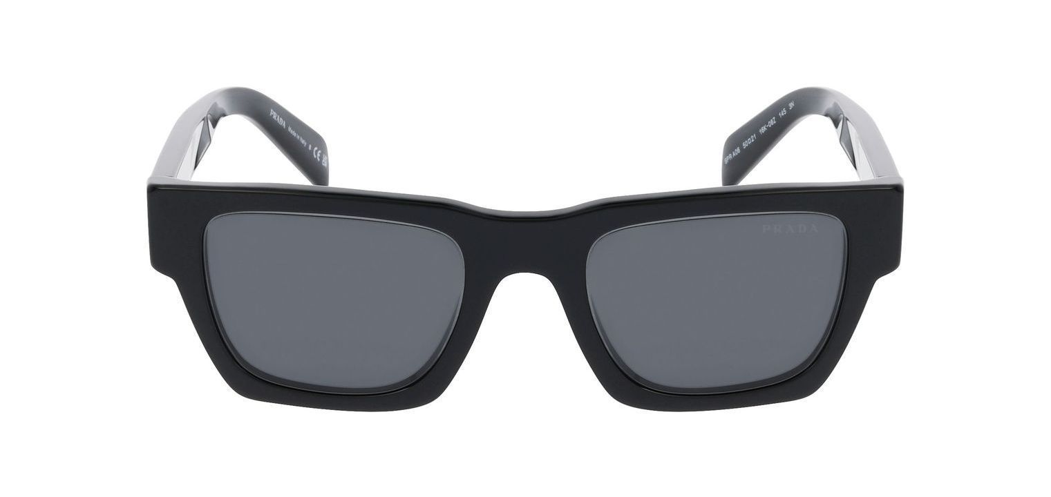 Prada Quadratisch Sonnenbrillen 0PR A06S Schwarz für Herr