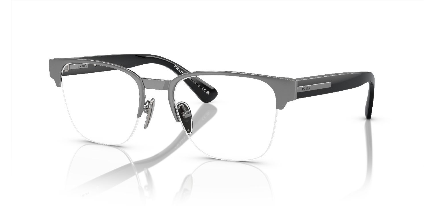 Prada Quadratisch Brillen 0PR A52V Grau für Herr