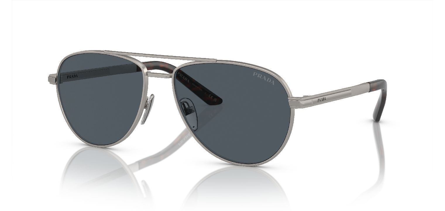 Prada Pilot Sonnenbrillen 0PR A54S Grau für Herren