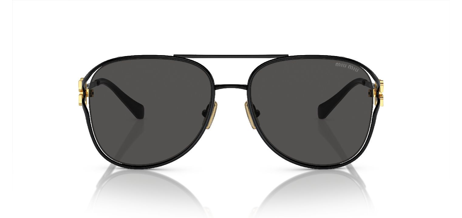Miu Miu Pilot Sonnenbrillen 0MU 52ZS Schwarz für Dame