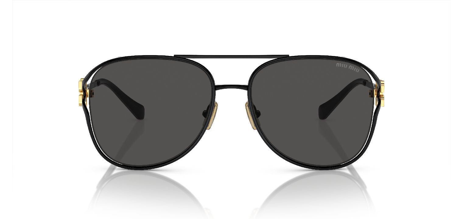 Lunettes de soleil Miu Miu Pilot 0MU 52ZS Noir pour Femme