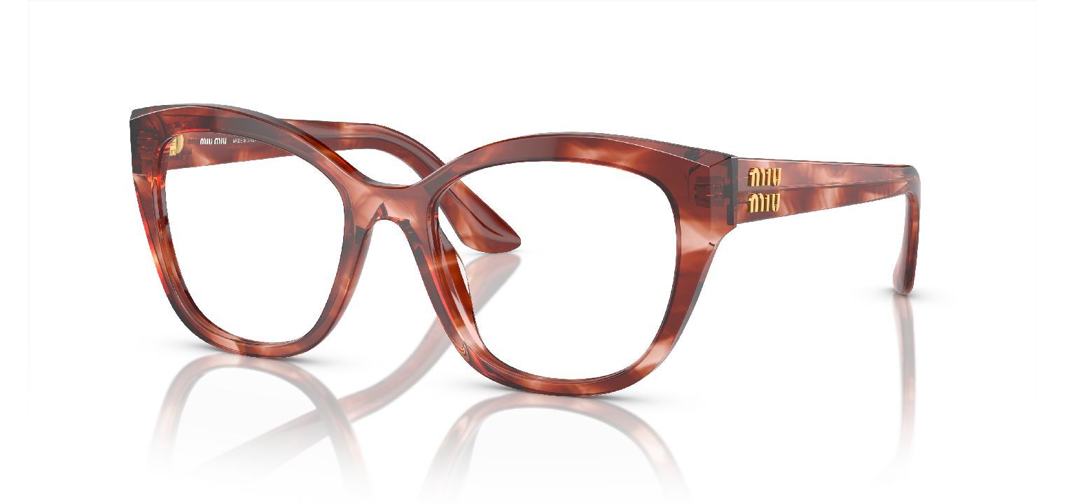 Miu Miu Quadratisch Brillen 0MU 05XV Rot für Dame