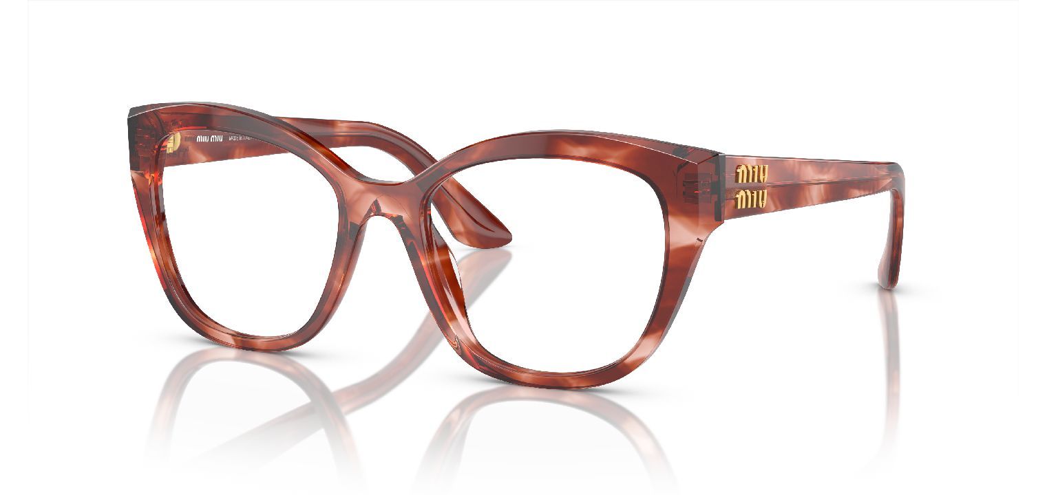 Lunettes de vue Miu Miu Carré 0MU 05XV Rouge pour Femme