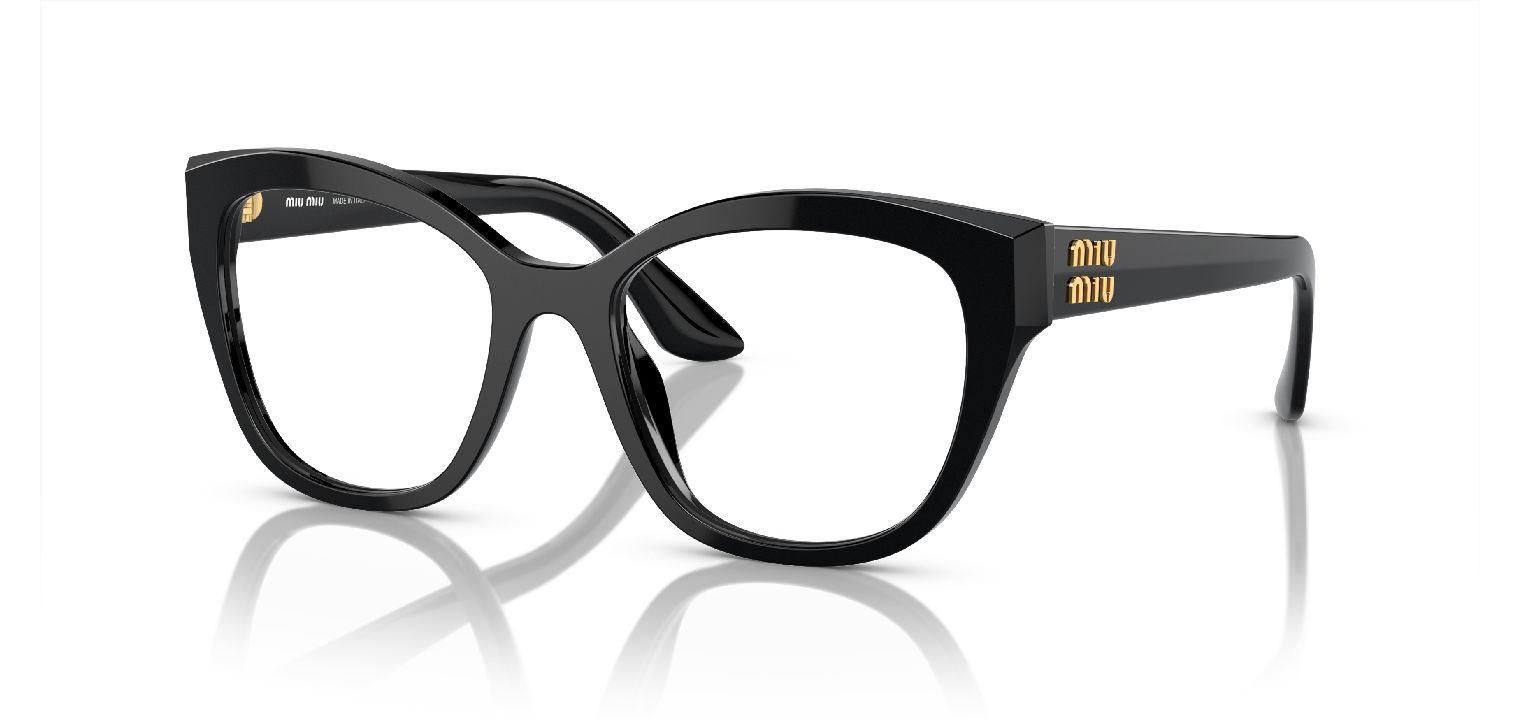 Miu Miu Quadratisch Brillen 0MU 05XV Schwarz für Damen