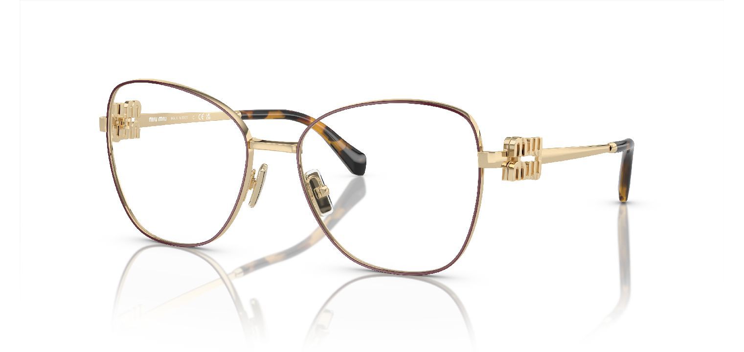 Lunettes de vue Miu Miu Pilot 0MU 50XV Rouge pour Femme