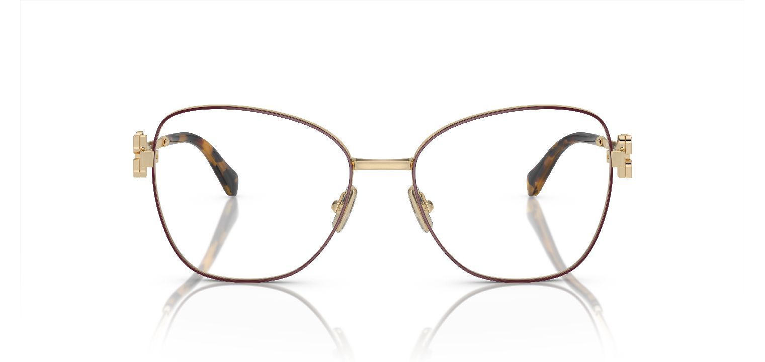 Miu Miu Pilot Brillen 0MU 50XV Rot für Dame