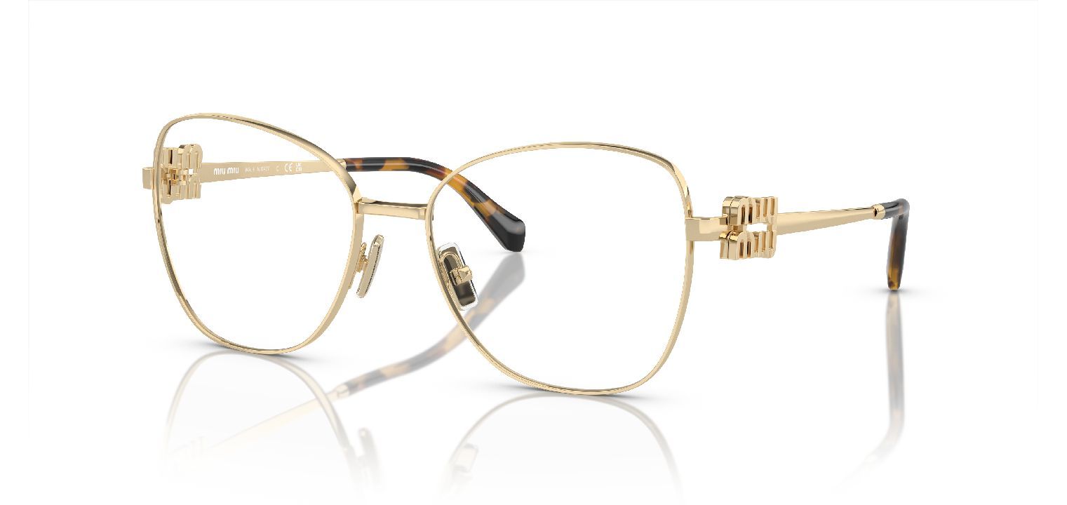Lunettes de vue Miu Miu Fantaisie 0MU 50XV Dore pour Femme Visilab
