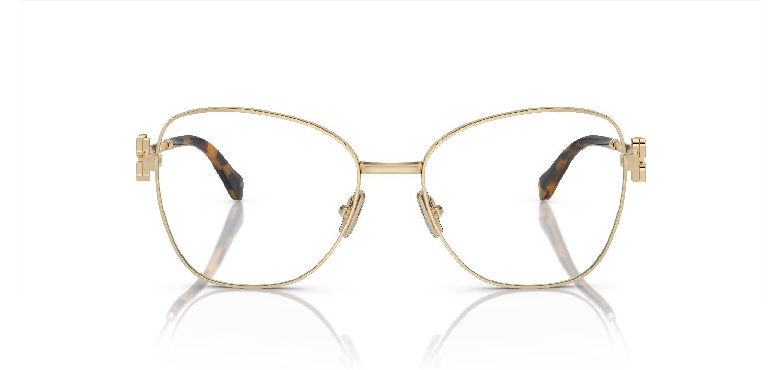 Miu Miu Fantasie Brillen 0MU 50XV Gold für Damen