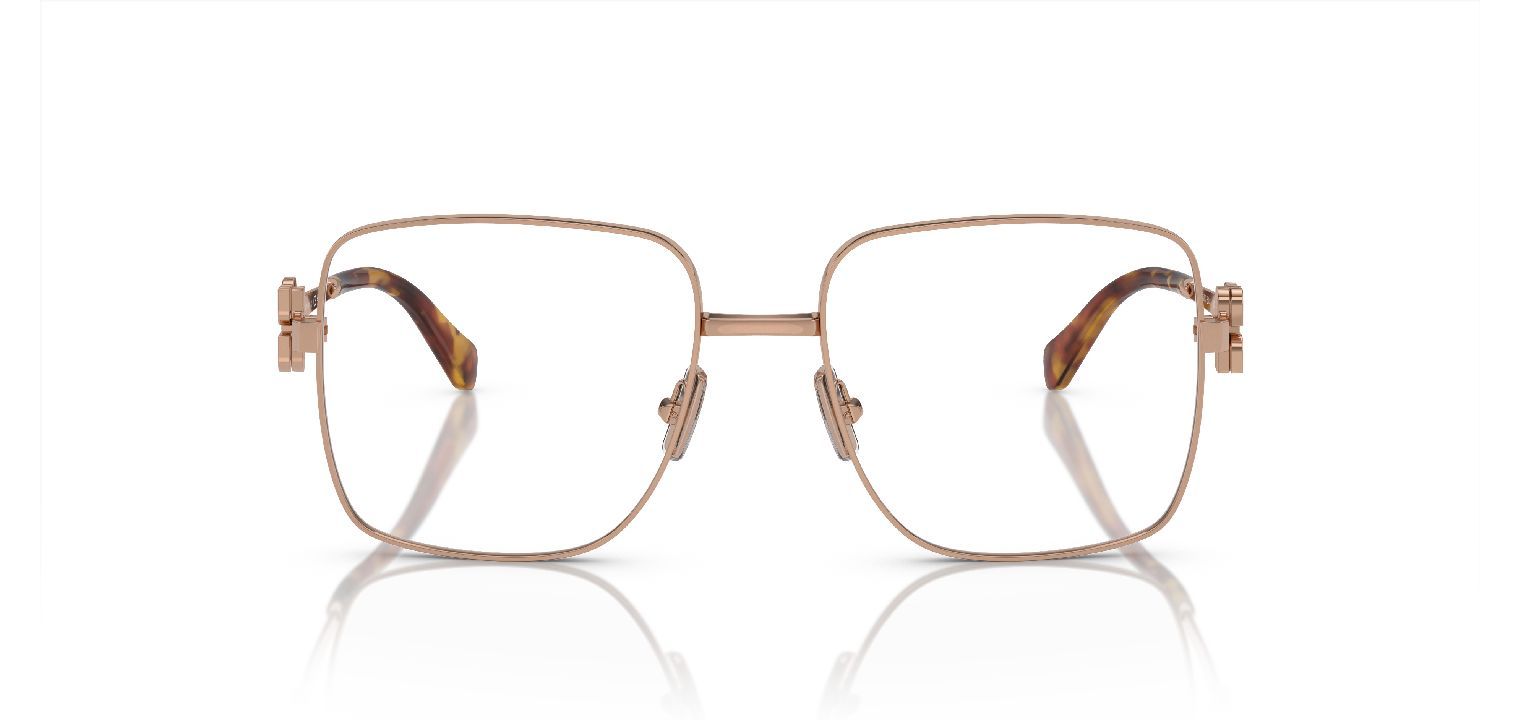 Miu Miu Quadratisch Brillen 0MU 51XV Rosa für Dame