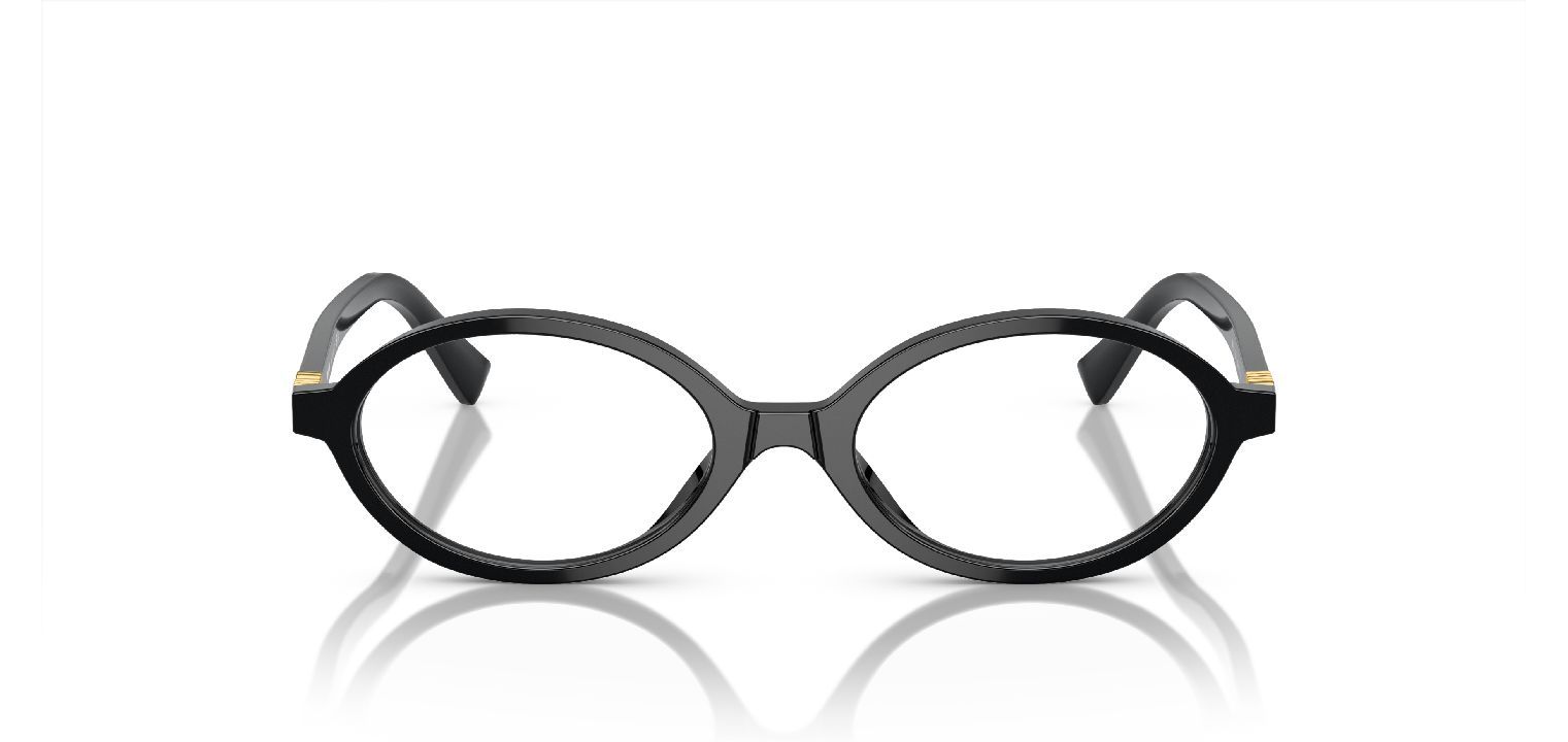 Miu Miu Oval Brillen 0MU 01XV Schwarz für Damen